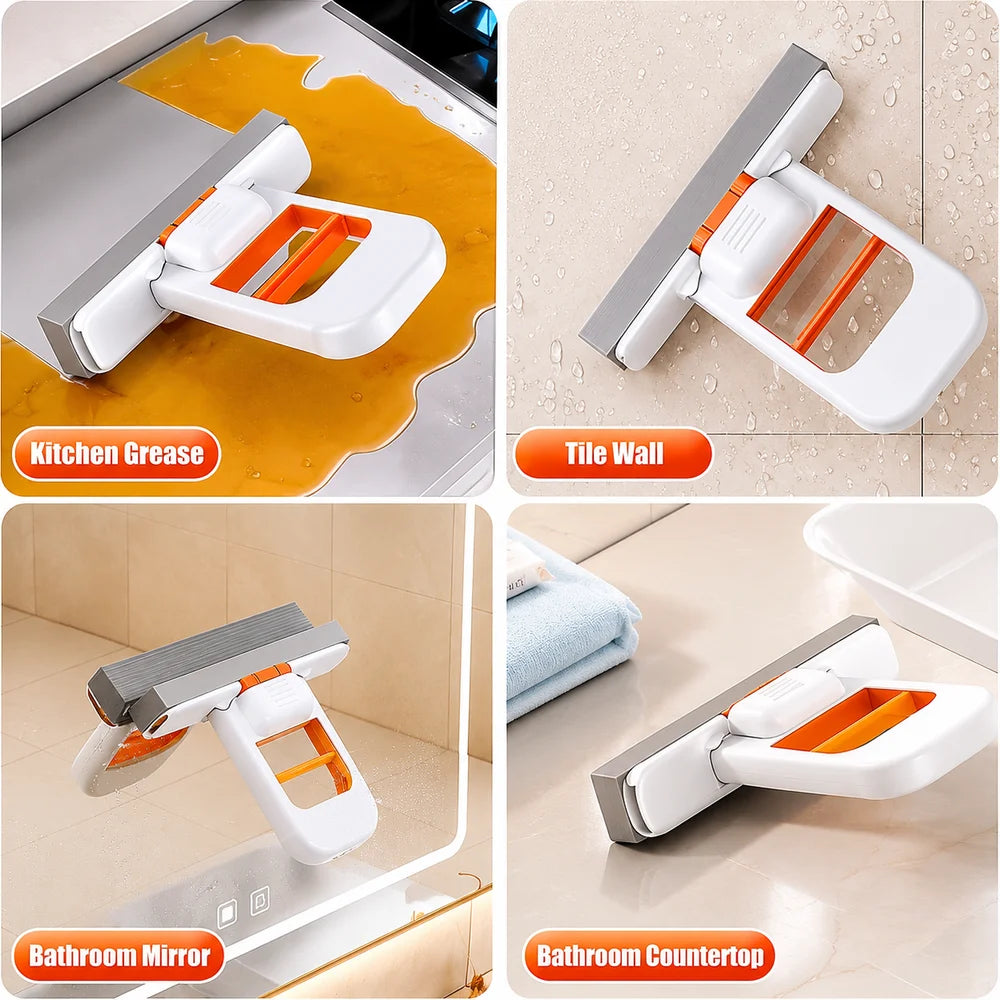 Mop Mini Foldable Mop Portable Self-Squeeze Quick Super Absorbent for Wet & Dry Granite Cleaning Kitchen Counters Tables & Glass