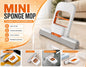 Mop Mini Foldable Mop Portable Self-Squeeze Quick Super Absorbent for Wet & Dry Granite Cleaning Kitchen Counters Tables & Glass